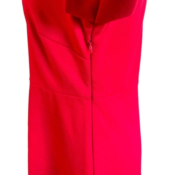 Chico’s Ponte Openwork Trim Dress Red Size 0 Small 4 A-line Cocktail Party - Picture 11 of 16